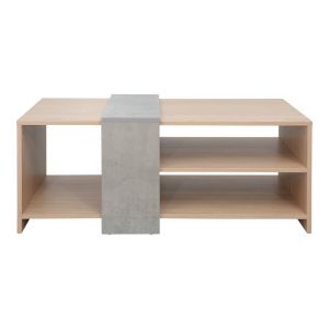 Cozeto coffee table in natural cement-gray color 100x53x41.5 cm