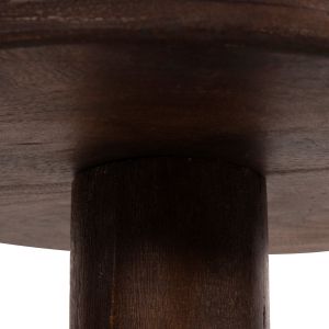 Coffee table Cramm Hm9700 solid mango wood in dark brown color D45x47hcm