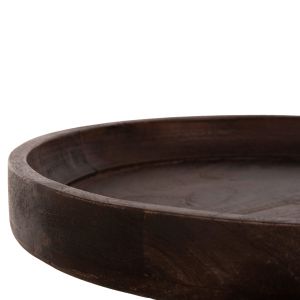 Coffee table Cramm Hm9700 solid mango wood in dark brown color D45x47hcm