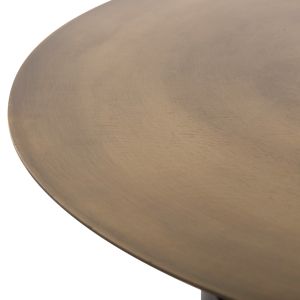 Coffee table Cutty, metal in black and antique brass D76x45.5hcm Hm9722