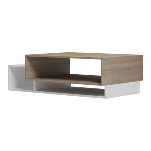 Coffee table Dekost in sonoma-white color 105x50x32cm