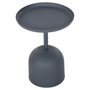 Coffee table Delbel Hm4261.05 metal in blue color D39.5x53.5hcm