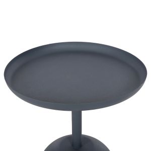 Coffee table Delbel Hm4261.05 metal in blue color D39.5x53.5hcm