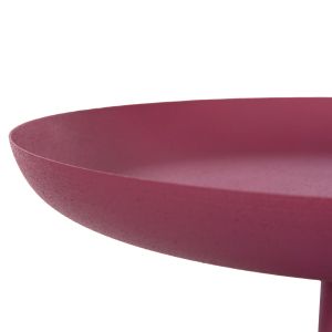 Coffee table Delbel Hm4262,06 metal in pink color D36x49hcm