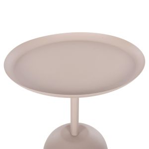 Coffee table Delbel Hm4265,10 metal ecru color D45,5x58,5hcm
