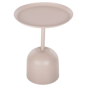 Coffee table Delbel Hm4265,10 metal ecru color D45,5x58,5hcm