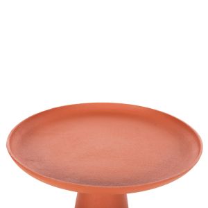 Coffee table Delcon Hm4247.06 metal in orange color D39.5x47hcm