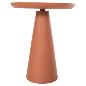 Coffee table Delcon Hm4247.06 metal in orange color D39.5x47hcm