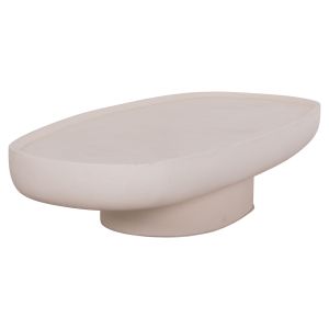 Coffee table Dessy Hm18153.02 fiber cement in white - 151x66x30cm.