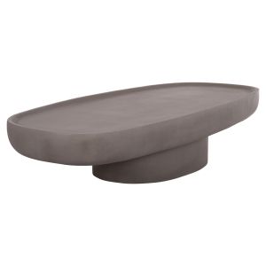 Coffee table Dessy Santorini Hm18153.03 fiber cement in gray -- 151x66x30 cm.