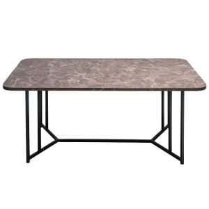 Diamond coffee table with marble effect 115x68 X45