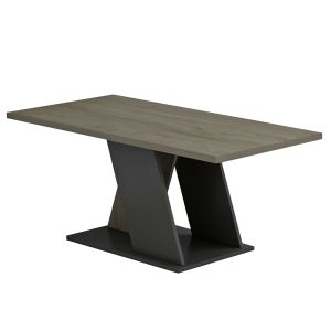 Coffee table Dile Hm9528.01 made of melamine, sonoma/gray color, 110x55x47hcm