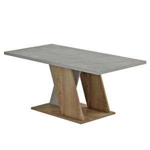 Coffee table Dile Hm9528.02 made of melamine with gray stone texture 110x55x47hcm