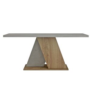 Coffee table Dile Hm9528.02 made of melamine with gray stone texture 110x55x47hcm