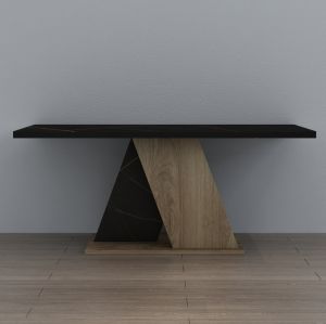 Coffee table Dile Hm9528.03 made of melamine with black marble top 110x55x47hcm