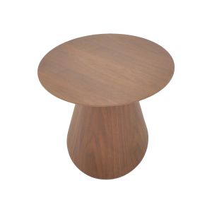 Donda coffee table made of Mdf in walnut color D80x45cm