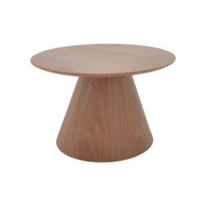 Donda coffee table made of Mdf in walnut color D80x45cm