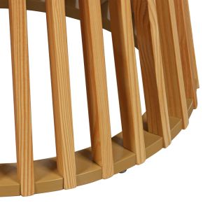 Coffee table Dormonic MDF/PVC in natural color d80x45cm
