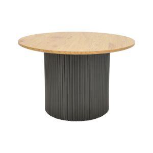 Dovel coffee table made of Mdf in sonoma-black color, dimensions 70x40 cm