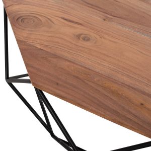 Coffee table Drake acacia solid wood Hm8777,11 D82x40