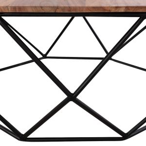 Coffee table Drake acacia solid wood Hm8777,11 D82x40