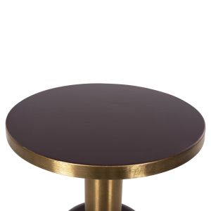 Coffee table Erode Hm4242.06 metal enamel varnish and gold D50.5x52.5hcm