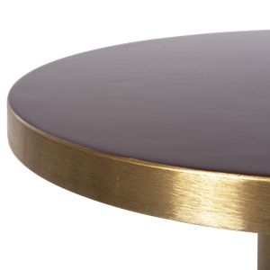 Coffee table Erode Hm4242.06 metal enamel varnish and gold D50.5x52.5hcm