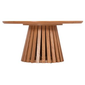 Coffee table Fb918024 Mdf in light natural wood color Φ80x40.5hcm.