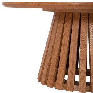 Coffee table Fb918024 Mdf in light natural wood color Φ80x40.5hcm.