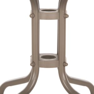 Coffee table Figo Hm6067.04 metal in champagne color-tempered glass top 45x45x51hcm.