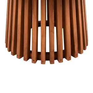 Coffee table Frantz solid pine wood Hm9523,11 in natural color D100x45hcm