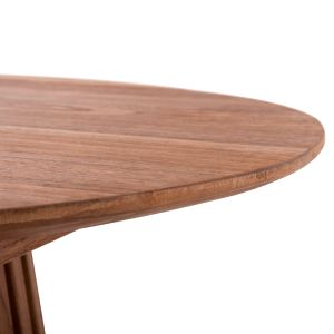 Coffee table Frantz solid pine wood Hm9523,11 in natural color D100x45hcm