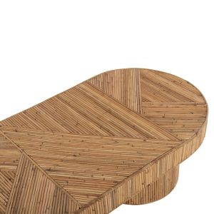 Coffee table Gatsby oval natural rattan 110x59x39hcm Hm9870