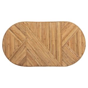 Coffee table Gatsby oval natural rattan 110x59x39hcm Hm9870