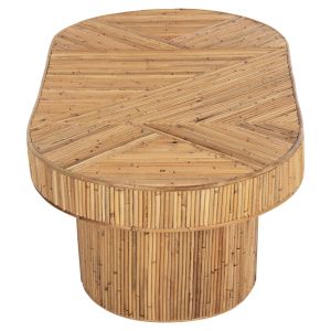 Coffee table Gatsby oval natural rattan 110x59x39hcm Hm9870