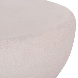 Coffee table Gerson Santorini Hm18151.02l fiber cement in white --122x78.5x40cm.