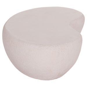 Coffee table Gerson Santorini Hm18151.02s fiber cement in white --104x72x40cm.