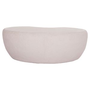 Coffee table Gerson Santorini Hm18151.02s fiber cement in white --104x72x40cm.