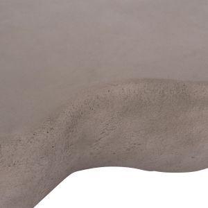 Coffee table Gerson Santorini Hm18151.03s fiber cement in gray --104x72x40cm.
