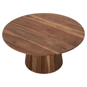 Coffee table Groot Hm9697 acacia solid wood in natural color D80x48hcm