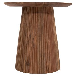 Coffee table Groot Hm9698 made of solid acacia wood in natural color D45x44hcm
