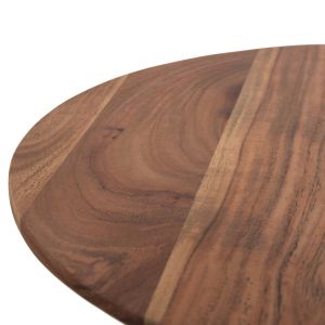 Coffee table Groot Hm9698 made of solid acacia wood in natural color D45x44hcm