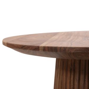 Coffee table Groot Hm9698 made of solid acacia wood in natural color D45x44hcm