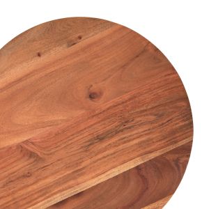 Coffee table Groot Hm9698 made of solid acacia wood in natural color D45x44hcm