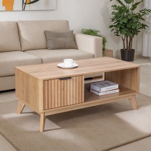 Холна маса Hamea от Mdf в естествен цвят 110x55.2x45см