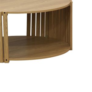 Coffee table Heavenly Scandi Mdf in natural color D83x38cm
