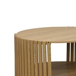 Coffee table Heavenly Scandi Mdf in natural color D83x38cm