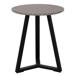 Coffee table Hm9587.02 Mdf with gray marble effect top D45x55hcm