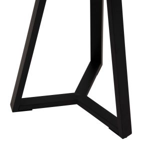 Coffee table Hm9587,04 Mdf with walnut top and metal base D45x55hcm