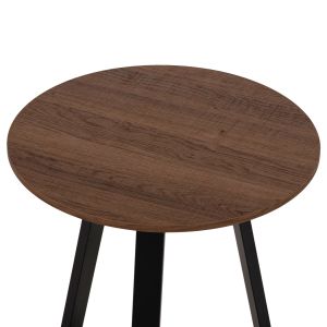 Coffee table Hm9587,04 Mdf with walnut top and metal base D45x55hcm